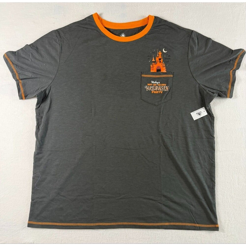 Disney Mickey's Not So Scary Halloween Party 2026 Shirt XXL Pocket Tee NWT